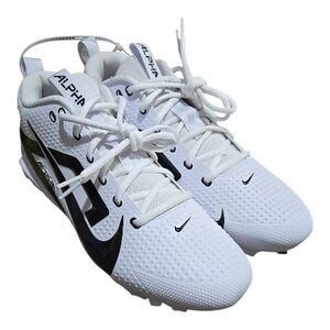 Nike Alpha Menace 4 agility X Power Football Cleats Men's Size 10.5 White/black